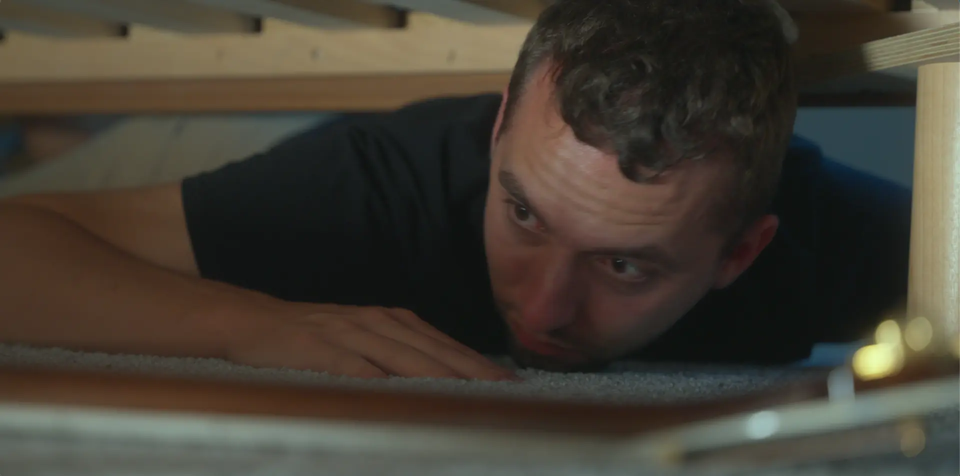 Ben under the bed